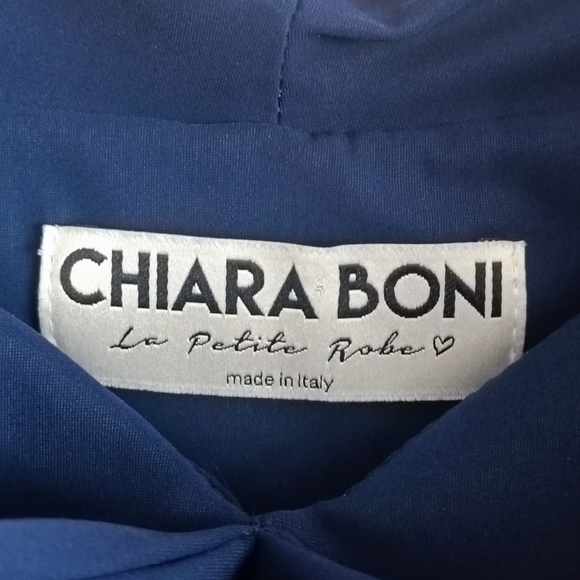 Chiara Boni La Petite Robe Mermaid Dress Navy Blue Size 48 (12) Prom Wedding - Picture 2 of 16